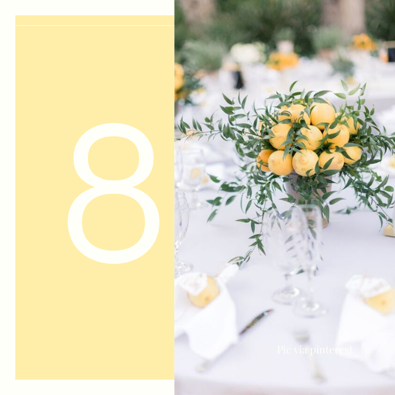 lemons tablescape