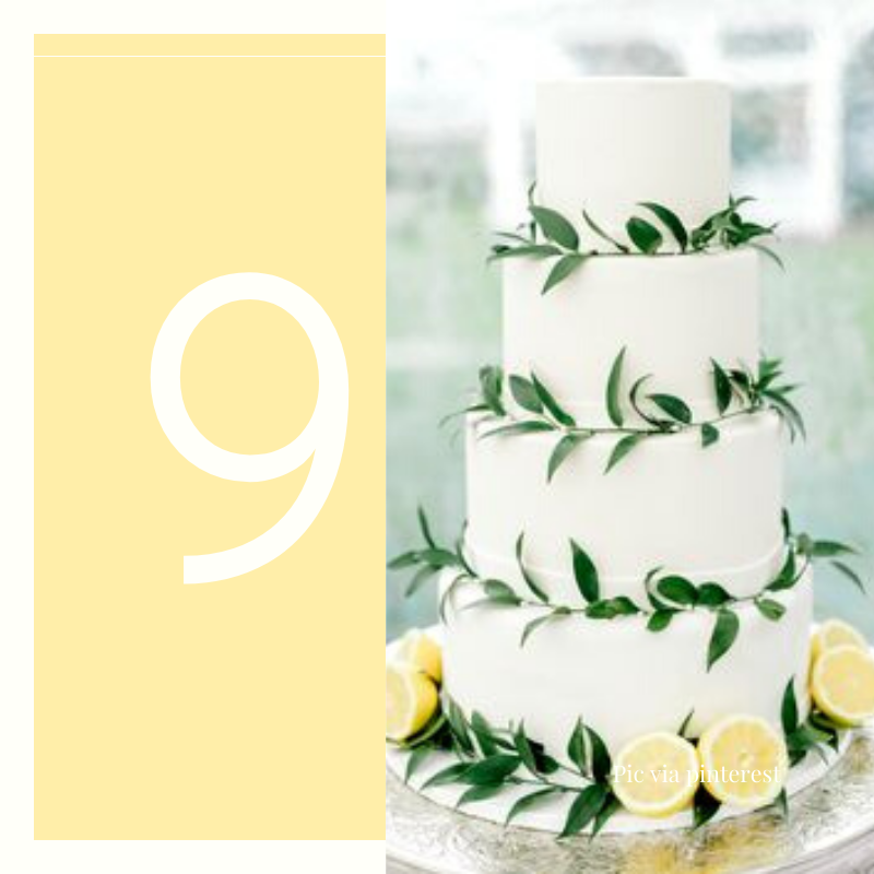 lemons wedding cake