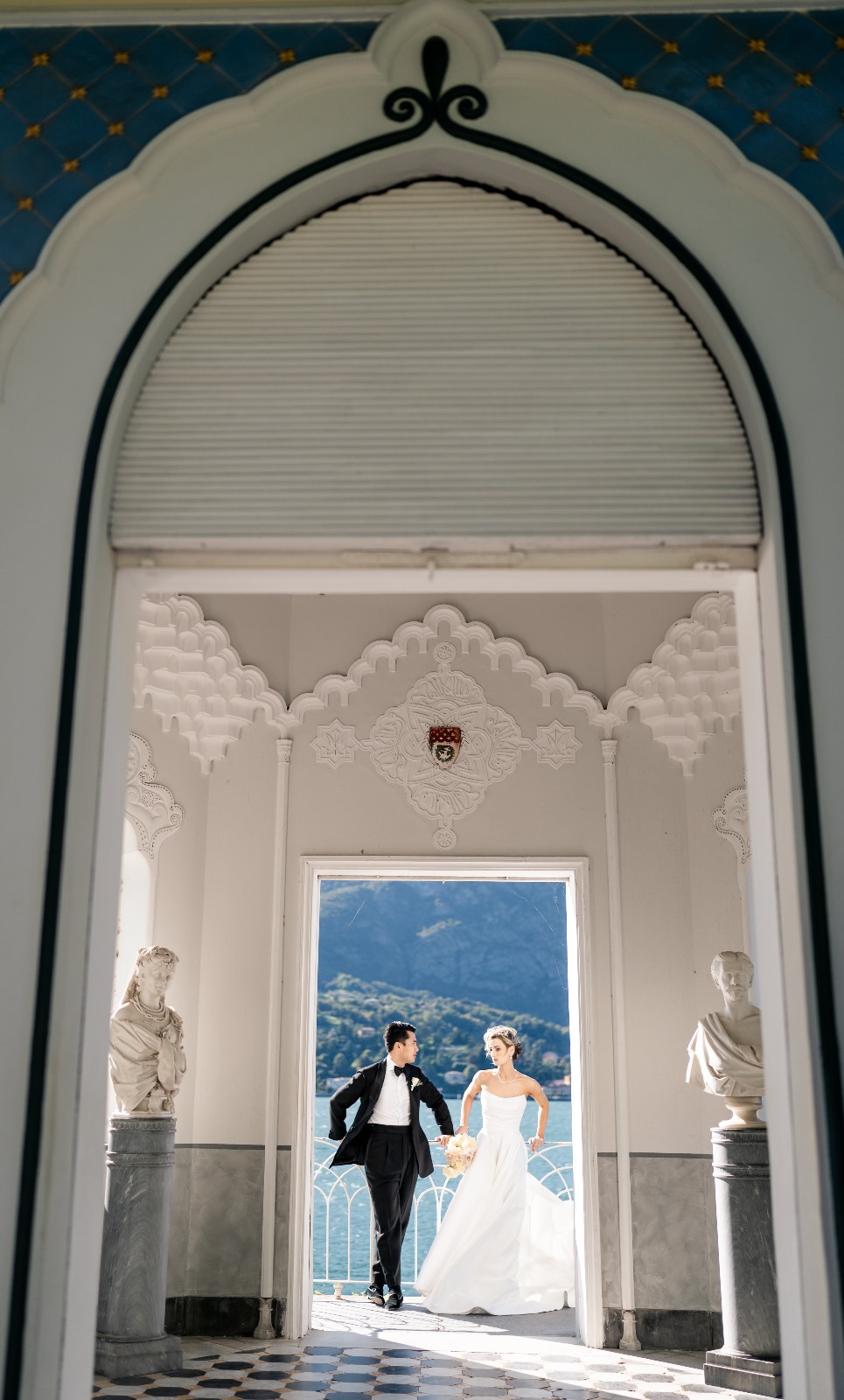 eloping lake como wedding