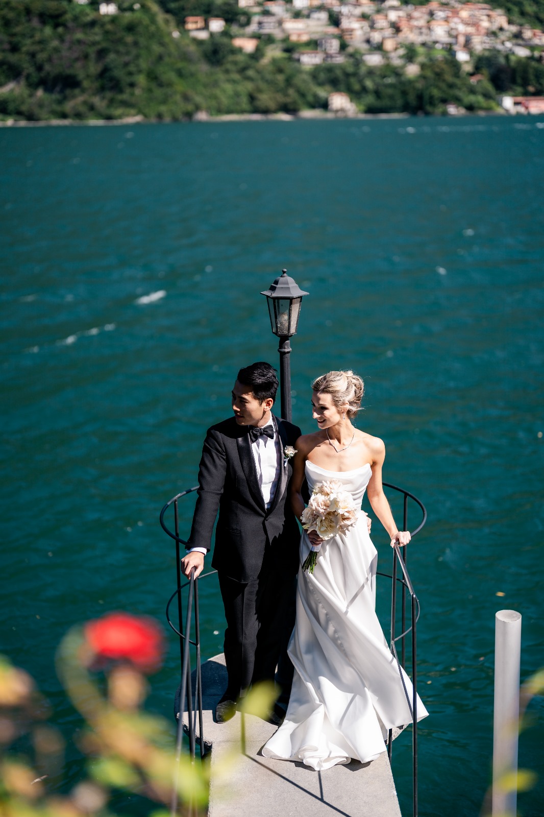 eloping lake como wedding